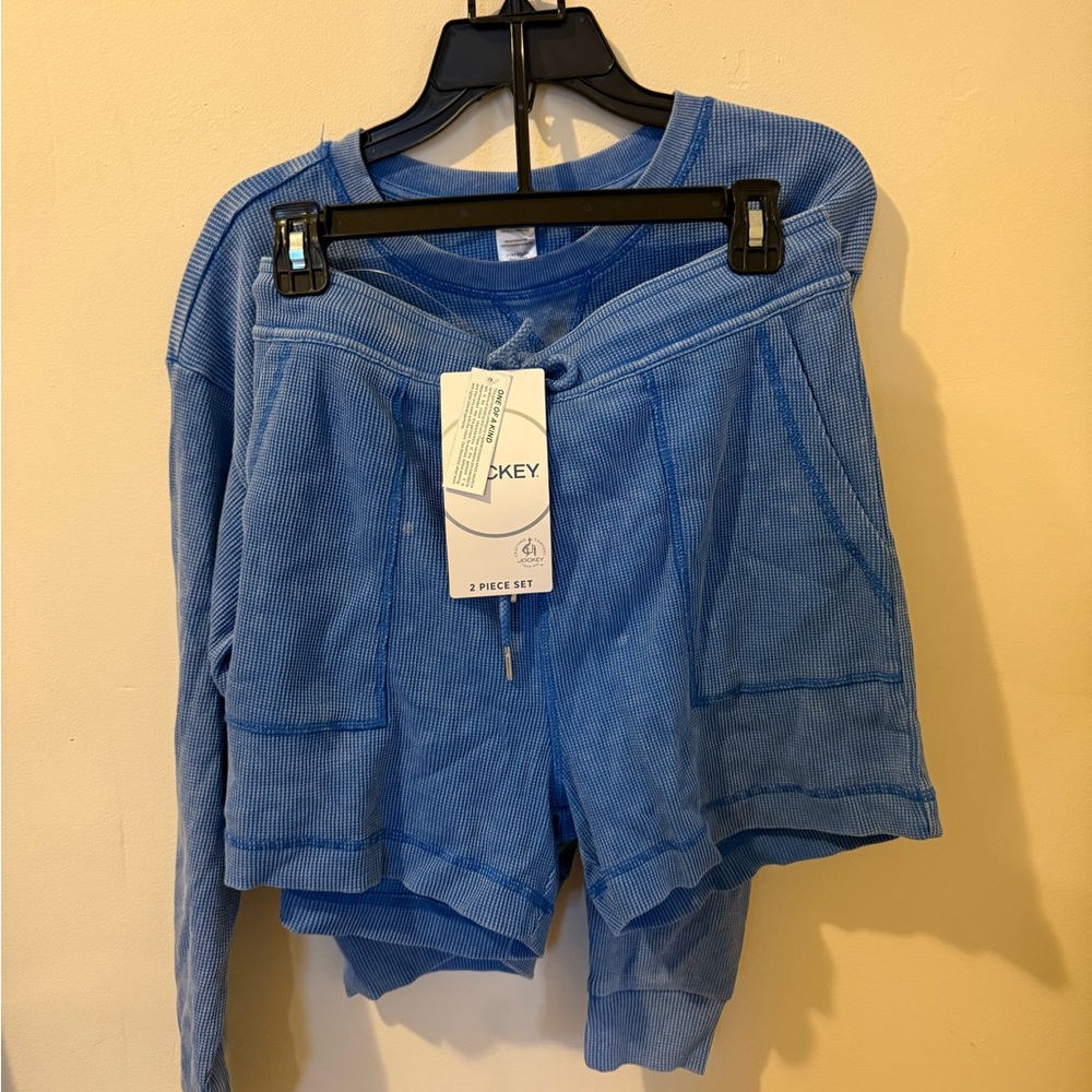 Jockey Blue waffle lounge set